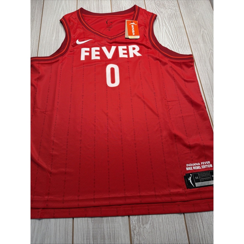 New Nike Womens Kelsey Mitchell Indiana Fever WNBA Jersey Size 2XL Rebel Edition